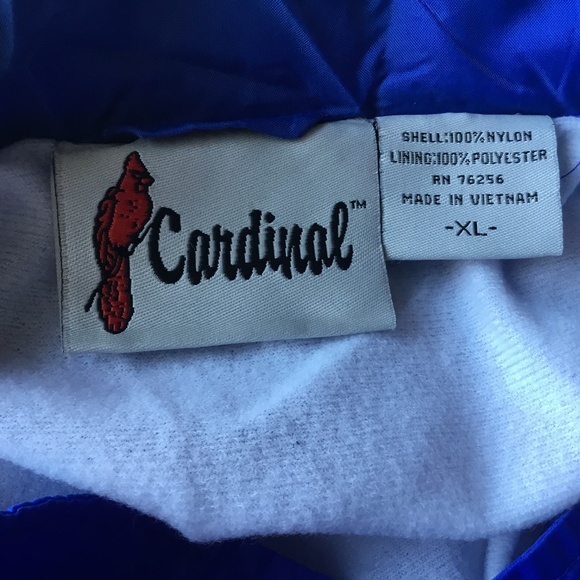 MENS "CARDINAL" WINDBREAKER, NYLON w LINING SIZE XL 160th RUTLAND VT STATE FAIR - Picture 4 of 4